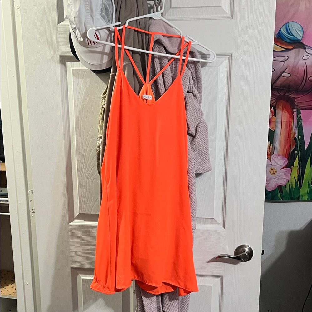 Love Riche Bold Orange Dress